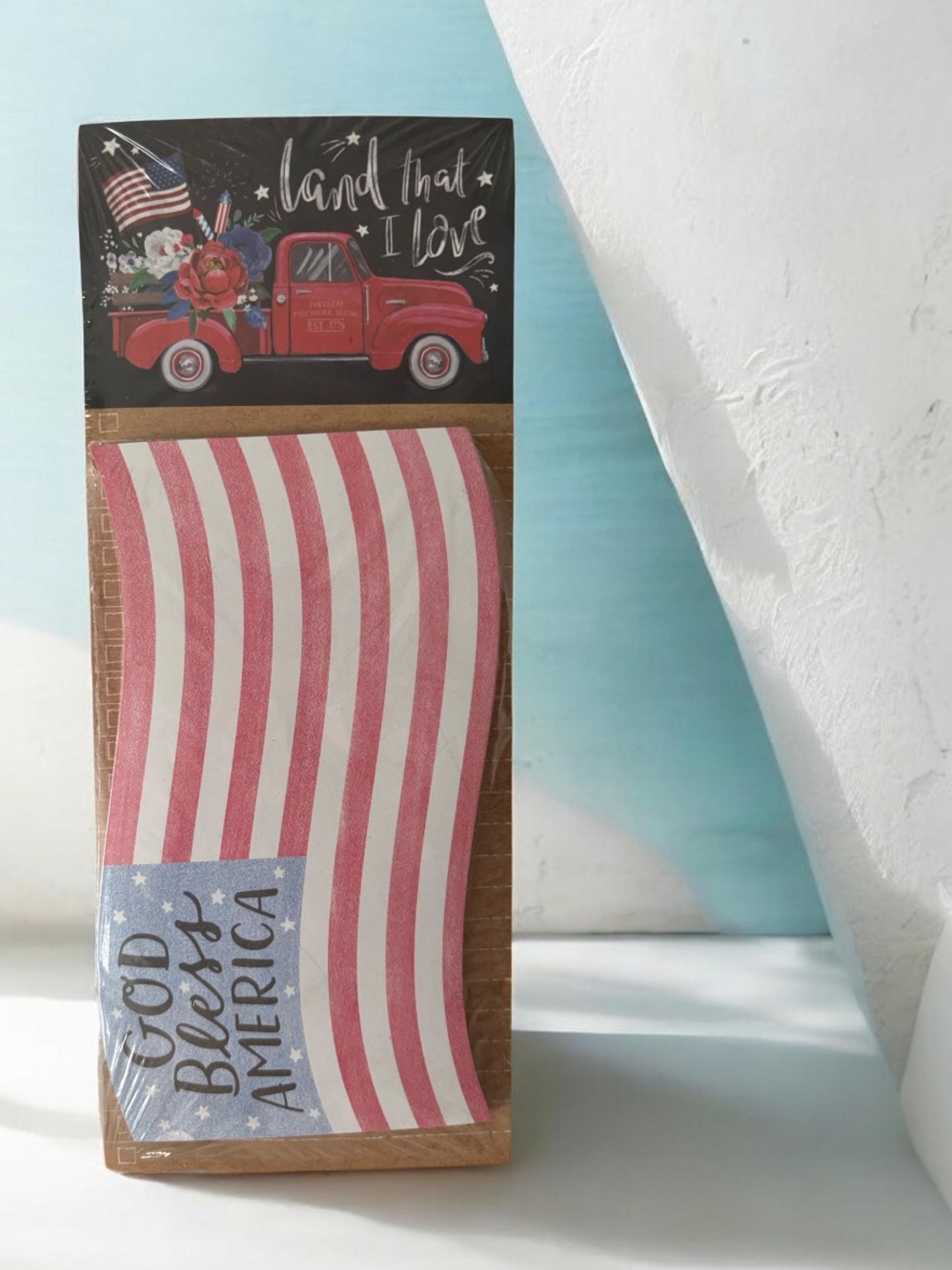 Clementine Patriotic Theme Magnetic Notepad Set